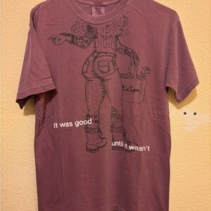 Kid Super Graphic T-Shirt in Purple size M